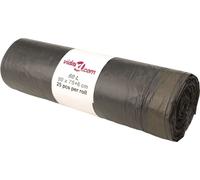 Prolenta Premium - Sacs poubelle avec cordon de serrage 250 pcs. noir 60 L