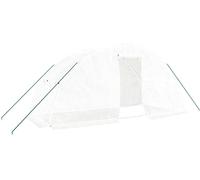 Prolenta Premium - Serre avec châssis en acier blanc 10 m² 5x2x2,3 m