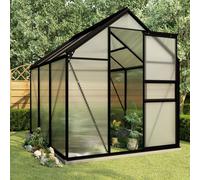 Prolenta Premium - Serre avec fondations Anthracite Aluminium 3,61 m²