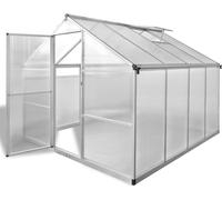 Prolenta Premium - Serre avec fondations Renforcée Aluminium 6,05 m²