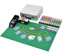Prolenta Premium - Set combiné Poker/Blackjack avec 600 jetons laser Aluminium
