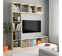 Prolenta Premium - Set de 3 bibliothèques/armoire TV en chêne Sonoma 180x30x180 cm