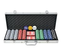 Prolenta Premium - Set de poker avec 500 jetons Aluminium