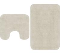 Prolenta Premium - Set de tapis de bain 2 pièces tissu blanc