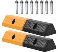 Prolenta Premium - Seuils de parking 2 pièces caoutchouc 49 x 15 x 9 cm