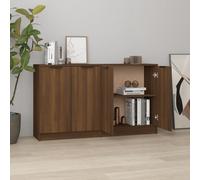 Prolenta Premium Sideboards 2 pcs. Aspect chêne brun 60x30x70 cm Matériau dérivé du bois