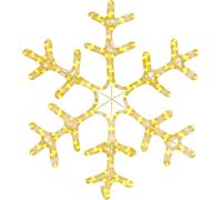 Prolenta Premium - Silhouette LED flocon de neige 144 LED blanc chaud 59x59 cm