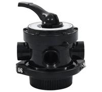 Prolenta Premium - Soupape À Multi-Voies Pour Filtre À Sable Abs 1,5' 4 Voies Noir