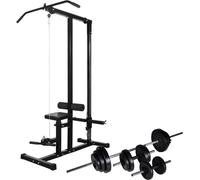 Prolenta Premium - Station de fitness avec ensemble d'haltères longs et courts 30,5 kg