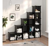 Prolenta Premium - Système d'étagères avec 15 cubes noir PP