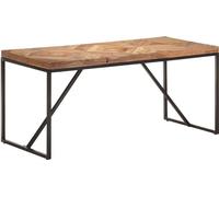Prolenta Premium Table à manger 160x70x76 cm en bois massif d'acacia et de mangue