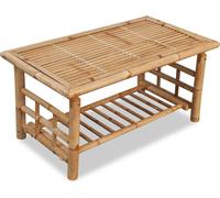 Prolenta Premium - Table basse en bambou 90x50x45 cm