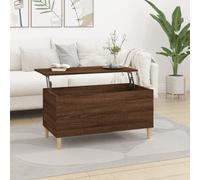 Prolenta Premium - Table basse marron imitation chêne 90x44,5x45 cm bois composite