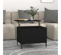 Prolenta Premium - Table basse noire 60x44,5x45 cm bois composite