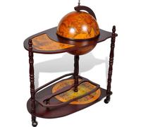 Prolenta Premium - Table de bar globe en bois d'eucalyptus sur pied