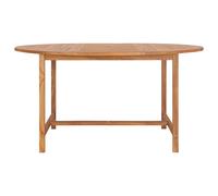 Prolenta Premium - Table De Jardin 150x76 Cm Bois De Teck Solide Marron