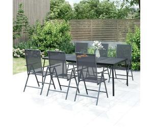Prolenta Premium - Table De Jardin Anthracite 200x100x72 Cm Treillis D'acier Anthracite