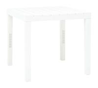 Prolenta Premium Table de jardin Blanc 78 x 78 x 72 cm Plastique