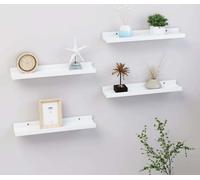 Prolenta Premium - Tablettes murales 4 pcs. Blanc 40x9x3 cm