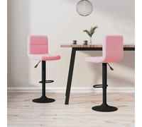 Prolenta Premium - Tabouret de bar 2 pcs. Velours rose