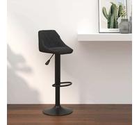 Prolenta Premium - Tabouret de bar noir velours