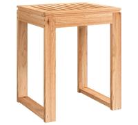 Prolenta Premium - Tabouret de salle de bain 40x30x46 cm noyer massif