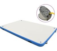 Prolenta Premium - Tapis de flottaison gonflable bleu et blanc 200x150x15 cm