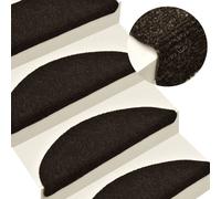 Prolenta Premium - Tapis de sol auto-adhésifs 5 pcs. 56x17x3 cm brun foncé demi-rond