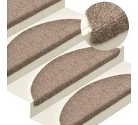 Prolenta Premium - Tapis de sol auto-adhésifs 5 pcs. 65x21x4 cm Beige Demi-Rond Grandeur
