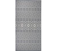 Prolenta Premium - Tapis d'extérieur plat 100x200 cm bleu rayé