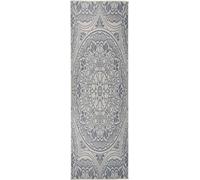 Prolenta Premium - Tapis d'Extérieur Tissu plat 80x250 cm Dessin Bleu