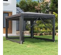 Prolenta Premium - Tente De Fête Avec 4 Parois Latérales En Maille Anthracite 3x4m Anthracite