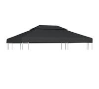 Prolenta Premium - Toile De Belvédère 2 Niveaux 310 G/M² 4x3 M Anthracite Anthracite