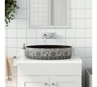 Prolenta Premium - Vasque à poser Noir Bleu Ovale 56,5x36,5x13,5 cm Céramique