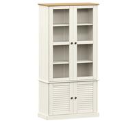Prolenta Premium - Vitrine VIGO blanc 85x35x170 cm pin massif