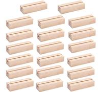 ProLeo Lot de 20 porte-cartes en bois pour numéro de table