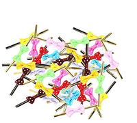 ProLeo Lot de 200 rubans métalliques à nouer pour emballage cadeau, sucettes, biscuits, chocolats, décorations (couleurs aléatoires)