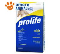 Prolife Adulte Moyen Grand Poulet 12 KG (Ex Sac 15 KG) - Croquettes Pour Chien
