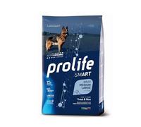 Prolife Adulte Smart Adult Medium / Large Truite et Riz - Aliments secs complets pour chiens adultes de taille moyenne et grande - Lot de 12 kg.