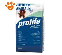 Prolife Chien Adult Sensitive Medium Grandes Poisson Et Pommes de Terre 10 KG (