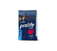 Prolife Chien adulte intelligent pour adulte moyen boeuf et riz, aliment sec complet pour chiens adultes de taille moyenne, lot de 2,5 kg.