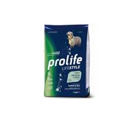 Prolife Chien adulte Lifestyle Light moyen/large, morue et riz, aliment sec complet pour chiens adultes en surpoids de taille moyenne et grande, lot de 2,5 kg.