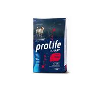 Prolife Chien adulte Smart Mini boeuf et riz, nourriture sèche complète pour chiens adultes de petite taille, lot de 2 kg.