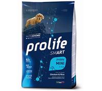 Prolife Chien adulte Smart Puppy Mini poulet et riz, aliment sec complet pour chiens chiots de petite taille, lot de 7 kg.