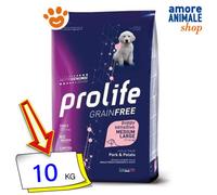 Prolife Chien Grain Libre Puppy Sensitive Medium / Grandes Porc Et Pommes 2,5/10