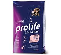 Prolife Chien Grainfree Puppy Sensitive Mini porc et pommes de terre, aliment sec complet pour chiots de petite taille, monoprotéine, sans céréales, lot de 7 kg.