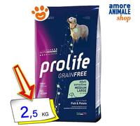 Prolife Chien Grainfree Sensitive Adult Medium Grandes Poisson Et Pommes 2,5/10