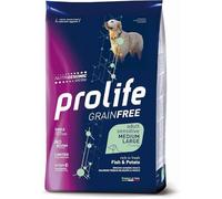 Prolife Chien Grainfree Sensitive Adult Medium/Large Saumon et Pommes de terre Aliment sec complet pour chiens adultes de taille moyenne et grande, monoprotéine, sans céréales, lot de 10 kg.