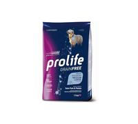 Prolife Chien Grainfree Sensitive Adult Medium/Large Semelles et pommes de terre Aliment sec complet pour chiens adultes de taille moyenne et grande, monoprotéine, sans céréales, lot de 10 kg.