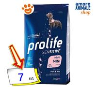 Prolife Chien Sensible Adulte Mini Porc Et Riz Aliment Sec Chiens 2/7 Kg